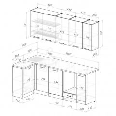 АЛЬБА Кухонный гарнитур Прайм 2 400 (1100*2000 мм) | фото 2