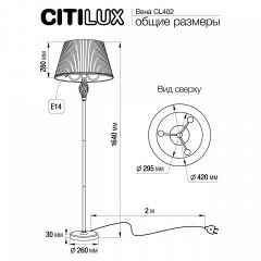 Торшер Citilux Вена CL402923 | фото 6